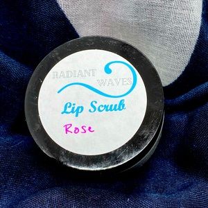 1oz handcrafted rose scented lip scrub by Radiant Waves
